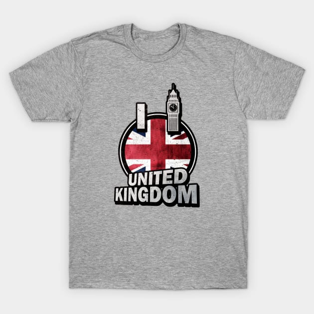 I LOVE UK T-Shirt by KIMIDIGI